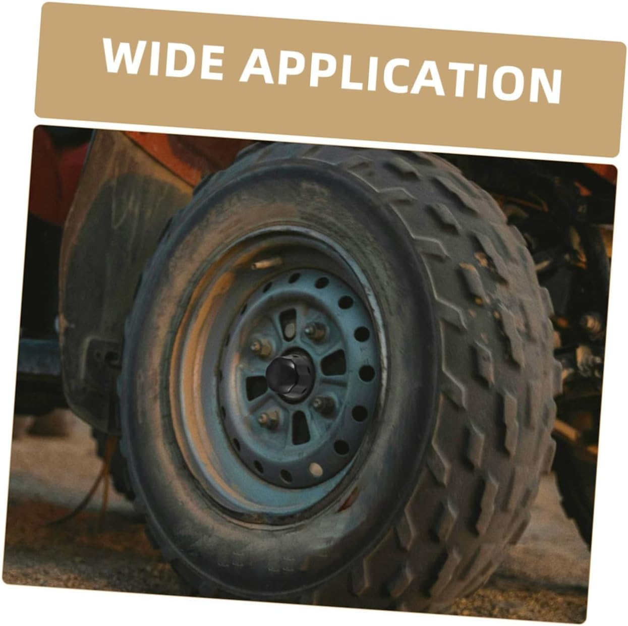 EXAOMBLE 5Pcs Rubber Wheel Center Hub Caps Easy Installation Bearing Protectors for ATV Trailer and Car Wheels Dust Cover Accessories image number 1