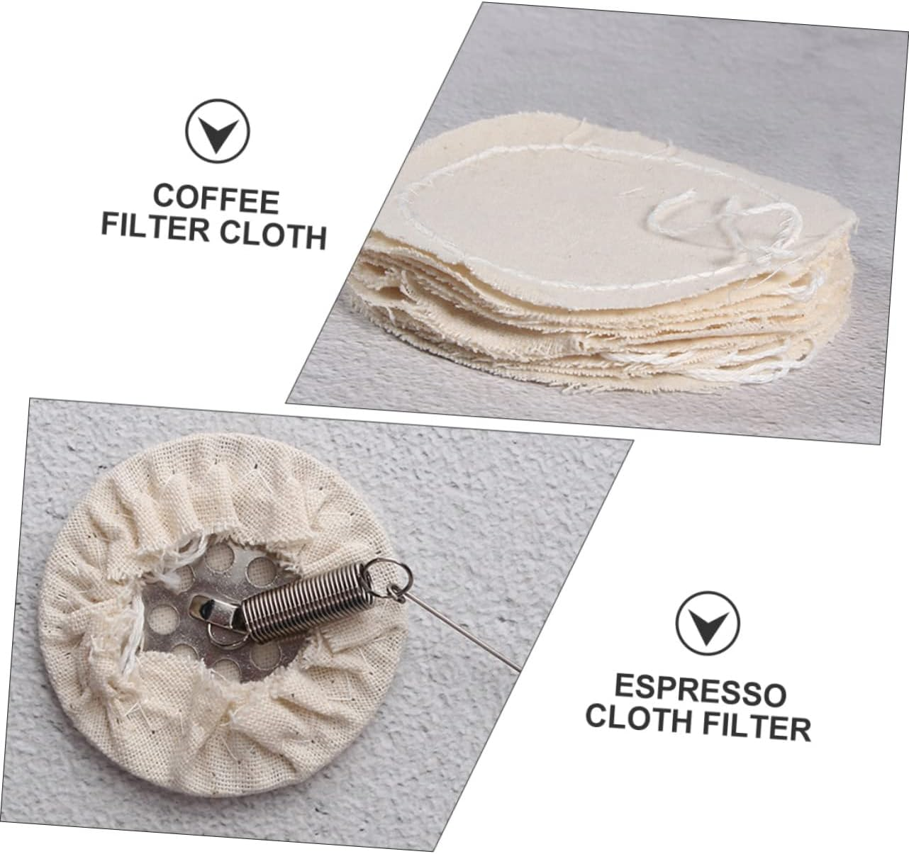SHOWERORO 20Pcs Espresso Filter Cloth Replacement Cotton Filter Papers for Coffee Pot and Cup image number 6