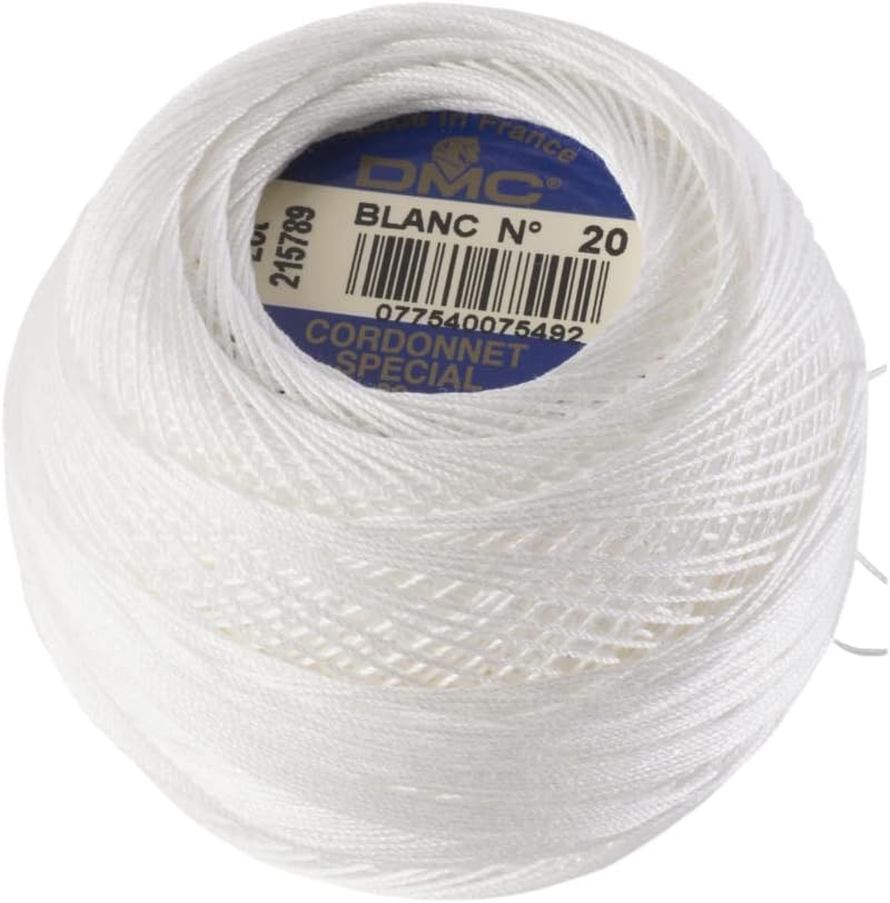 DMC DMC151-60 Cordones Special Lace Thread, No. 60, 92.8 Ft (290 M) Roll, Ecru Beige image number 4