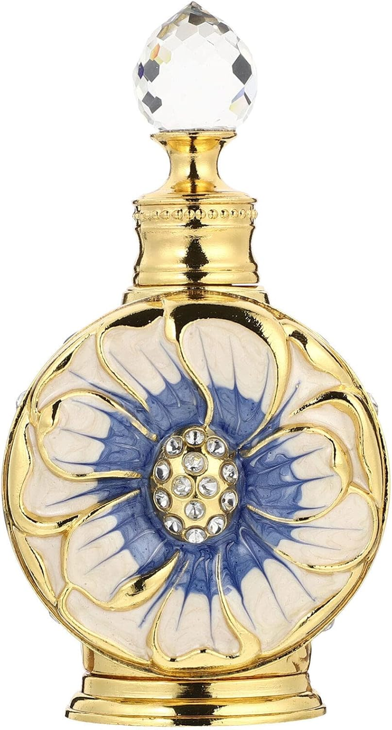 Healifty Essential Oil Dropper Bottle Vintage Glass Perfume Bottle 12Ml Decorative Refillable Perfume Women Dropper for Essential Oils Glass Vials S