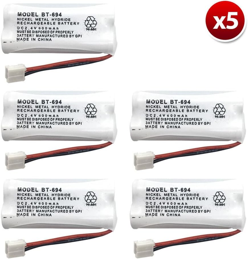 Tootoo BT694 BT694S Bt694N Bt694M BT 694 DECT 6.0 Cordless Replacement Battery 600Mah (3) image number 2