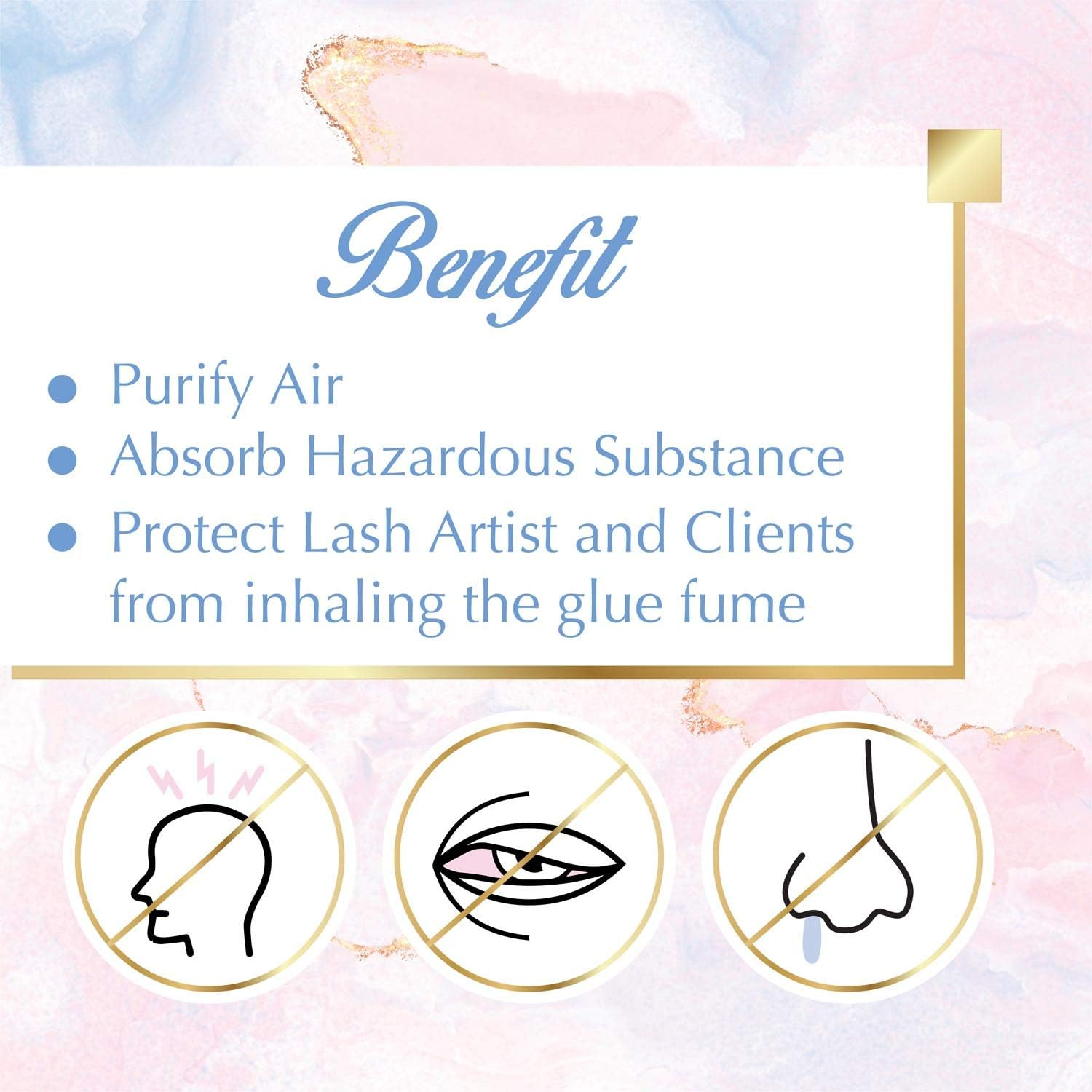 Lyon Lash anti Allergy Gel Air Refresher | Absorb Fume & Odor from Lash Adhesive | Less Stinging and Headache after Use | Suitable for Classic & Volume Lashing | Eyelash Extension Supplies & Tools image number 4