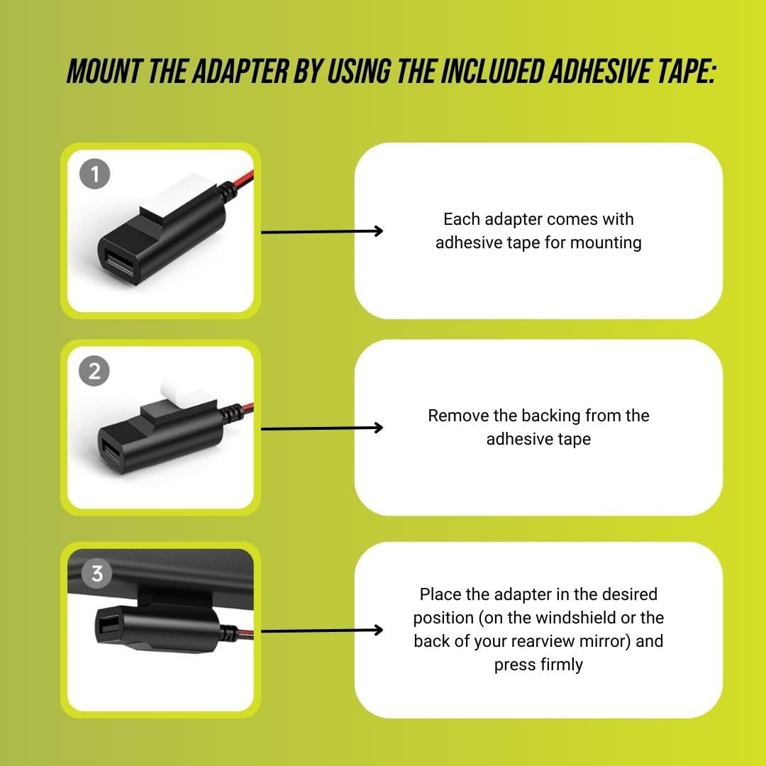 Dongar Dashcam Power Adapter (5-Pin Type E) for Select Subaru Vehicles