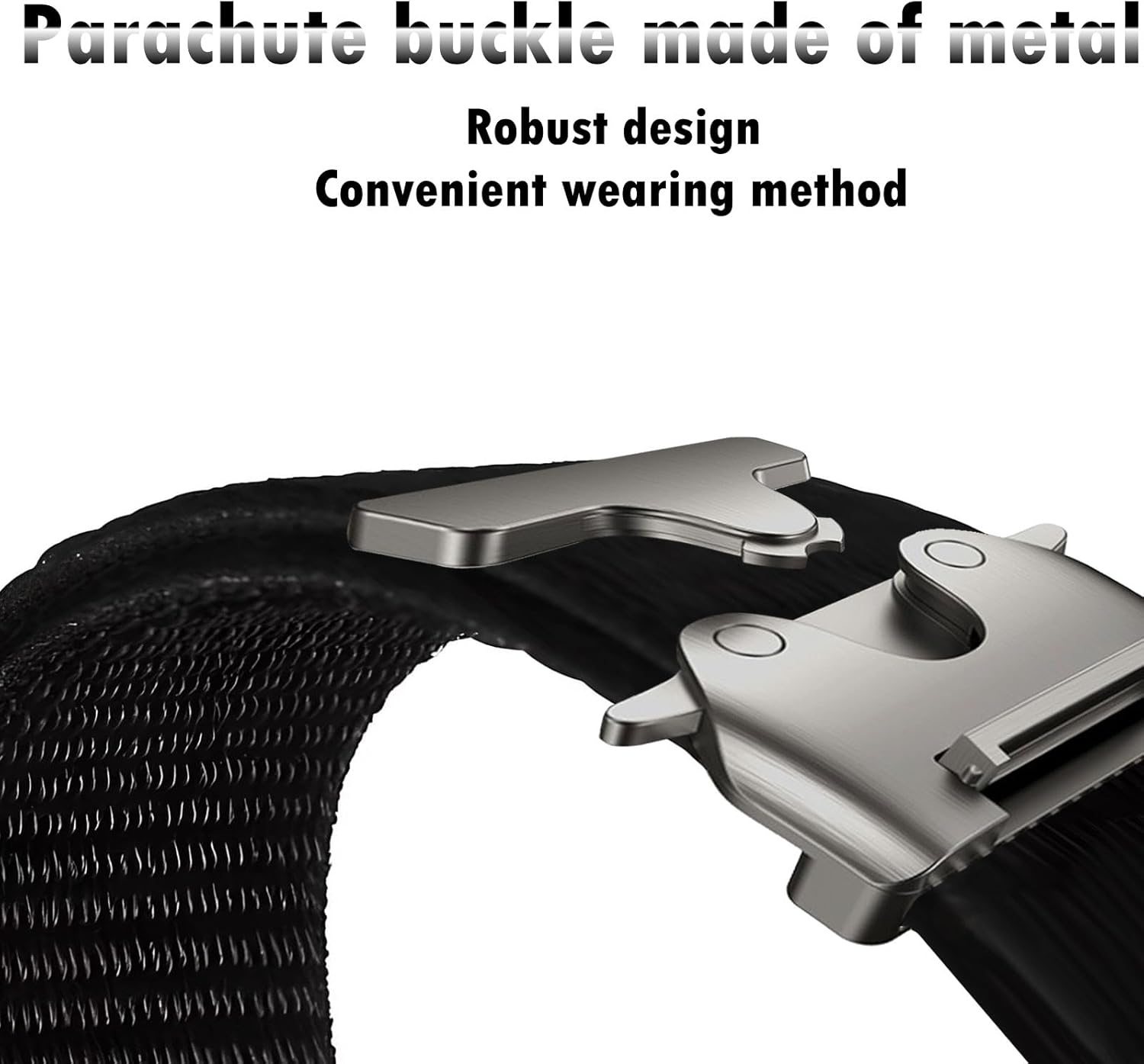 KUWAI Sports Bracelet Compatible with Amazfit T-Rex 3 Bracelet, Elastic Nylon Watch Strap, Durable Stainless Steel Metal Buckle, Soft Replacement Strap for Amazfit T-Rex 3 Bracelets for Men Women (4) image number 4