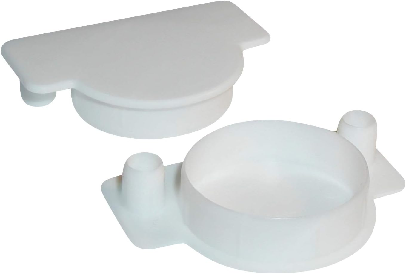 10 Pack Rok Hardware 1-3/8" (35Mm) White Plastic Hole Cover Plug for Concealed Hinge Cup and Screw Dowel Holes, ROKHP35WH2 image number 1