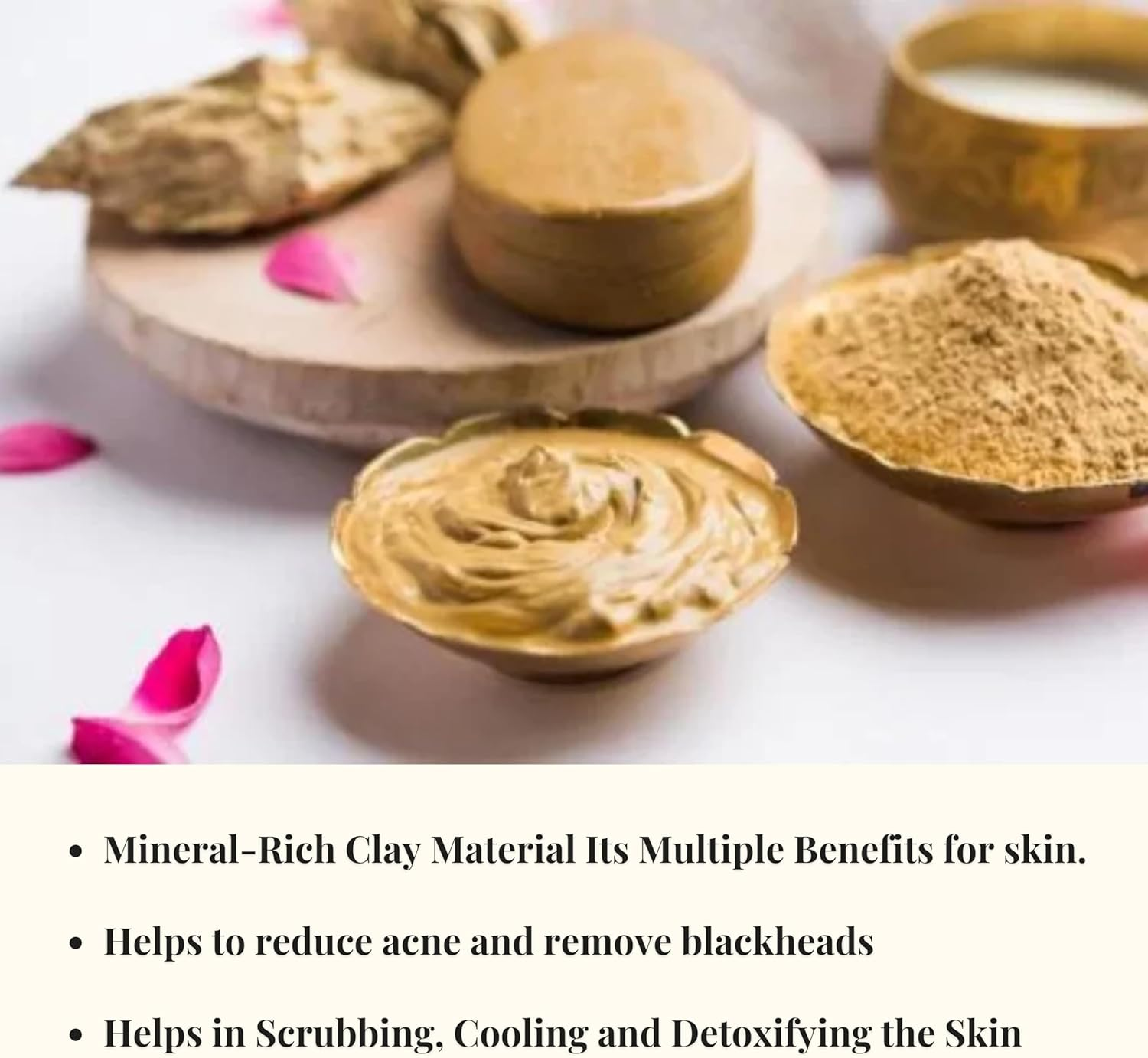 Multani Mitti Powder, Bentonite Clay & Fuller'S Earth Clay &ndash; 100% Natural Skin Soother, Cleanser & Acne Reducer &ndash; 100G image number 6
