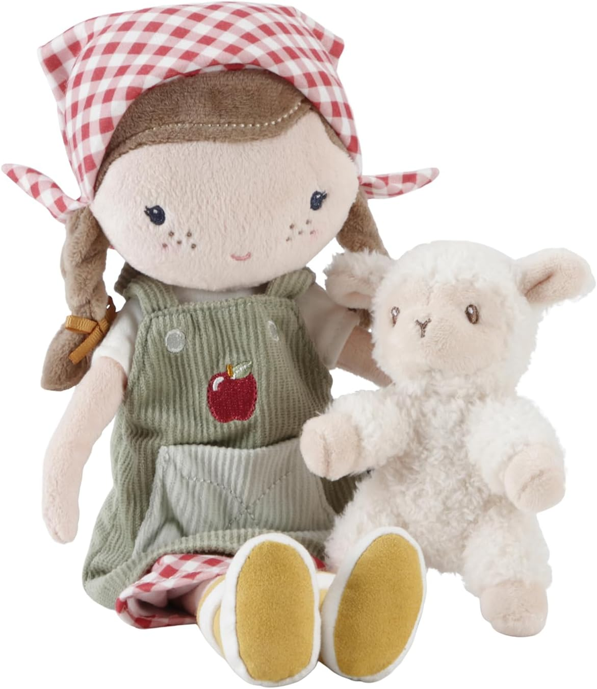 Little Dutch Cuddle Doll Farmer Rosa with Sheep, Size 35 Cm image number 1