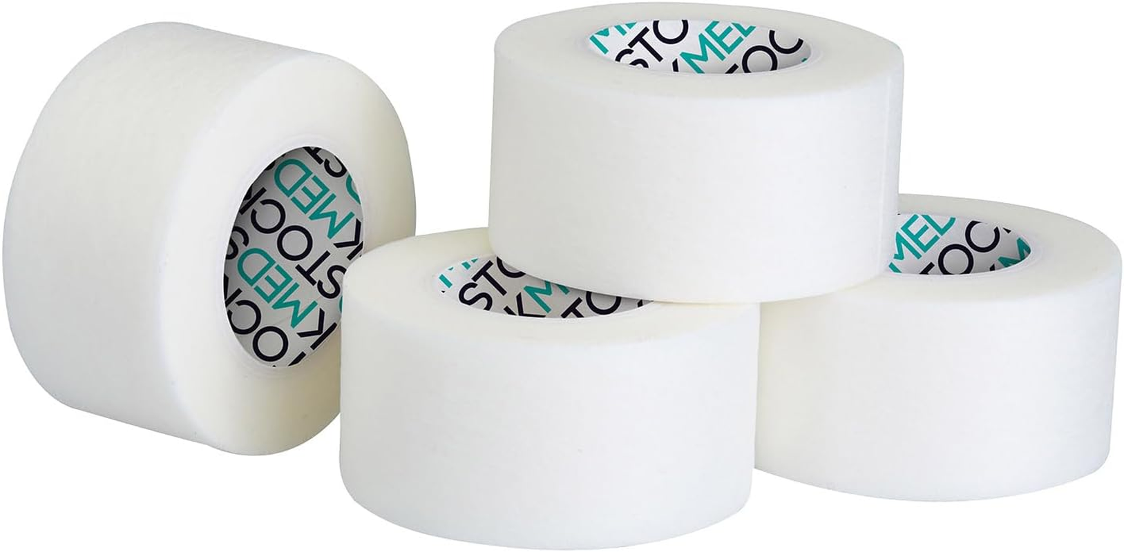 MEDSTOCK Premium Microporous Surgical White Tape, 2.5Cm X 9.1M, 12 Rolls/Box, Latex-Free, Ideal for Dressing Fixation & Scar Management, Hypoallergenic, Breathable & Tearable