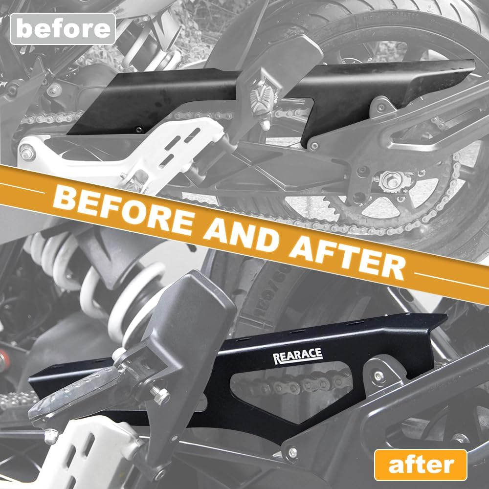 Motorcycle Sprocket Chain Guard Protector Compatible with 2020-2023 Husqvarna Vitpilen/Svartpilen 125/200/250/401, Sprocket Cover Guard Saver Case