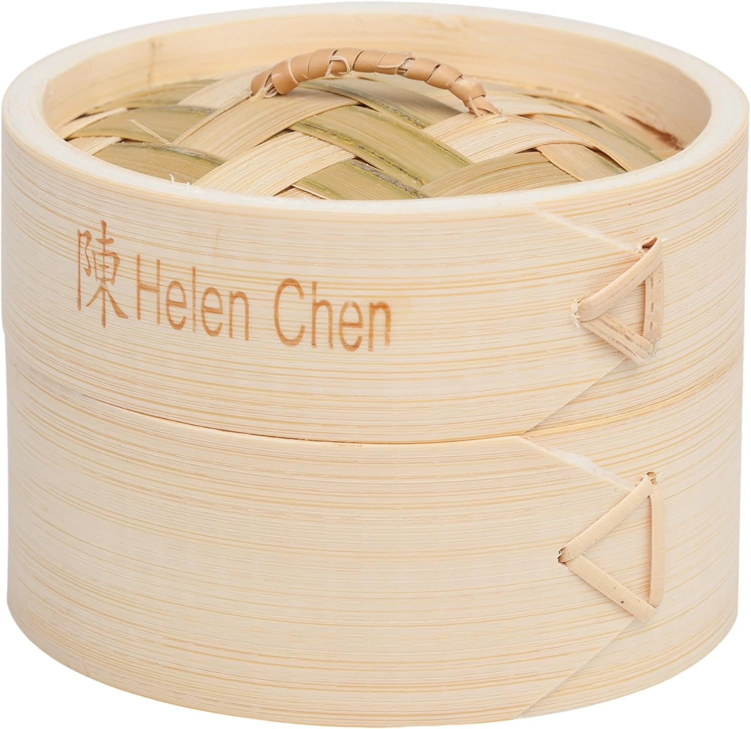 Helen&rsquo;S Asian Kitchen Bamboo Dim Sum Food Steamers with Lids, 4-Inch, Set of 2 image number 1