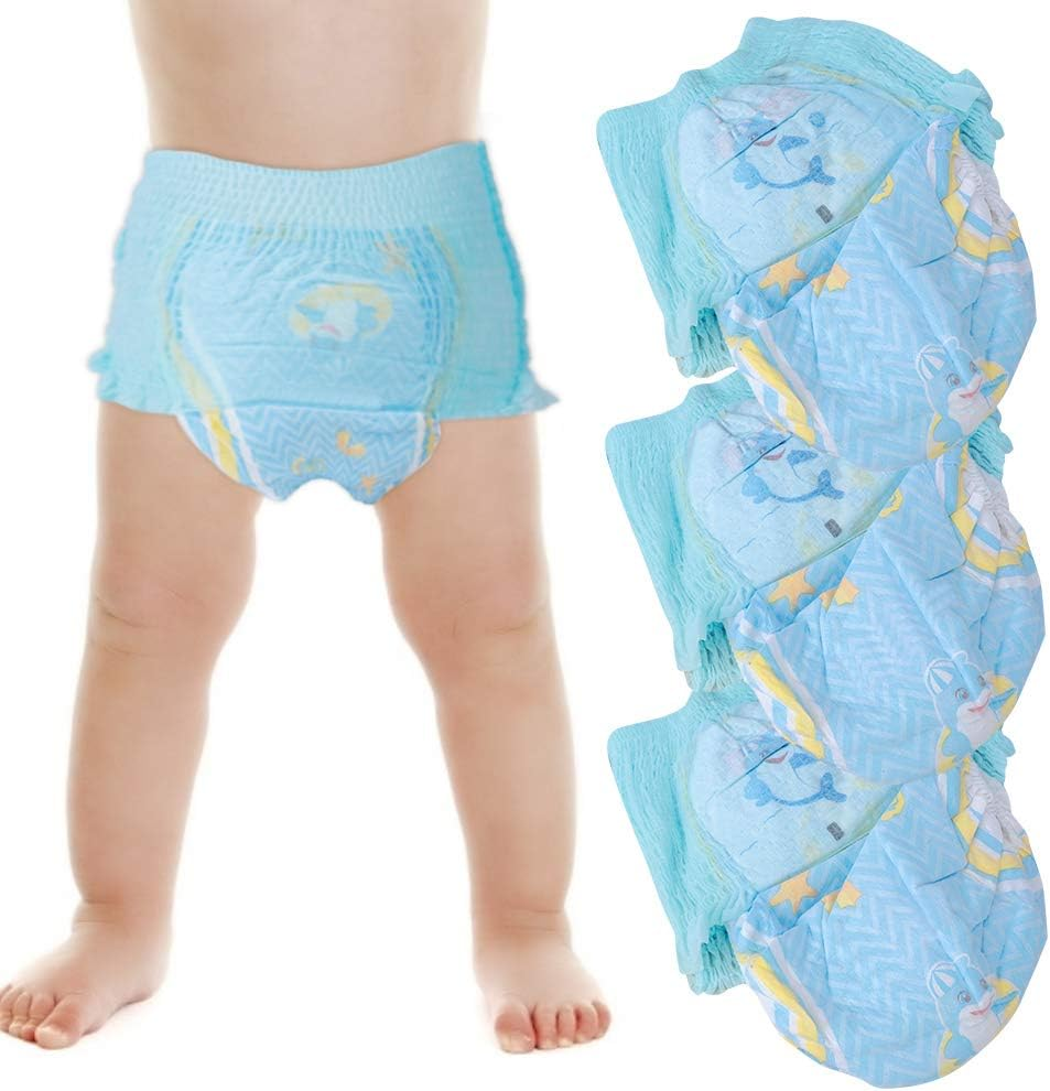 Viagasafamido 3Pcs Reusable Swim Diapers Infant Baby Swim Diapers Washable Snap Pool Swimming Diaper for Boys and Girls (XL 12-16Kg) image number 1