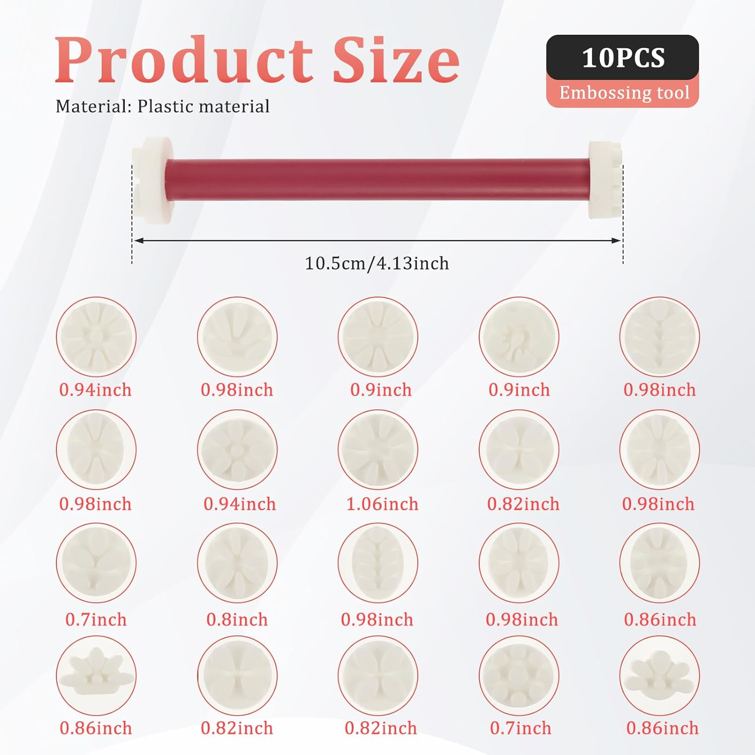 ZFLYCANP 10Pcs Plastic Flower Dotting Tool, 3D Printing Double-Tip Floral Painter, Reusable Embosssing Tools for Painting Dots, Mandala Dot Art Tool for Rocks, Dotting Pens for DIY Graffiti image number 1