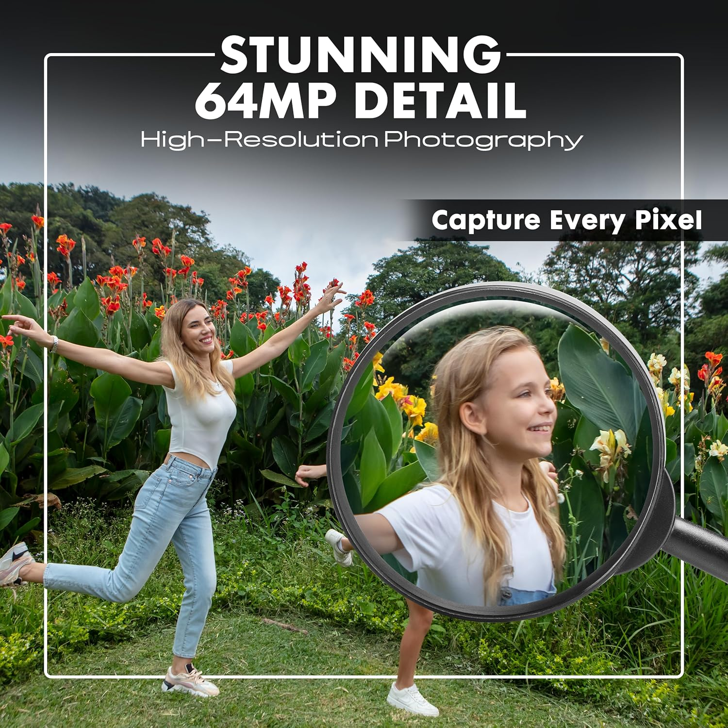 Minolta Proshot 64MP Digital Camera &ndash; 10X Optical Zoom, 4K Ultra HD Video, Macro Shooting, Anti-Shake, 3-Inch LCD Screen, Face Detection &ndash; Includes 32GB SD Card, Battery & Case (Purple) image number 6