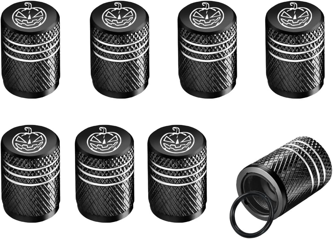 Ziciner 8 PCS Tire Valve Stem Cap Cover, Dustproof Valve Cover with Rubber Ring, Corrosion Resistant Leak-Proof Aluminum Alloy Wheel Valve Covers for Car, Truck, Motorcycle, Bike (Pure Color Pink)