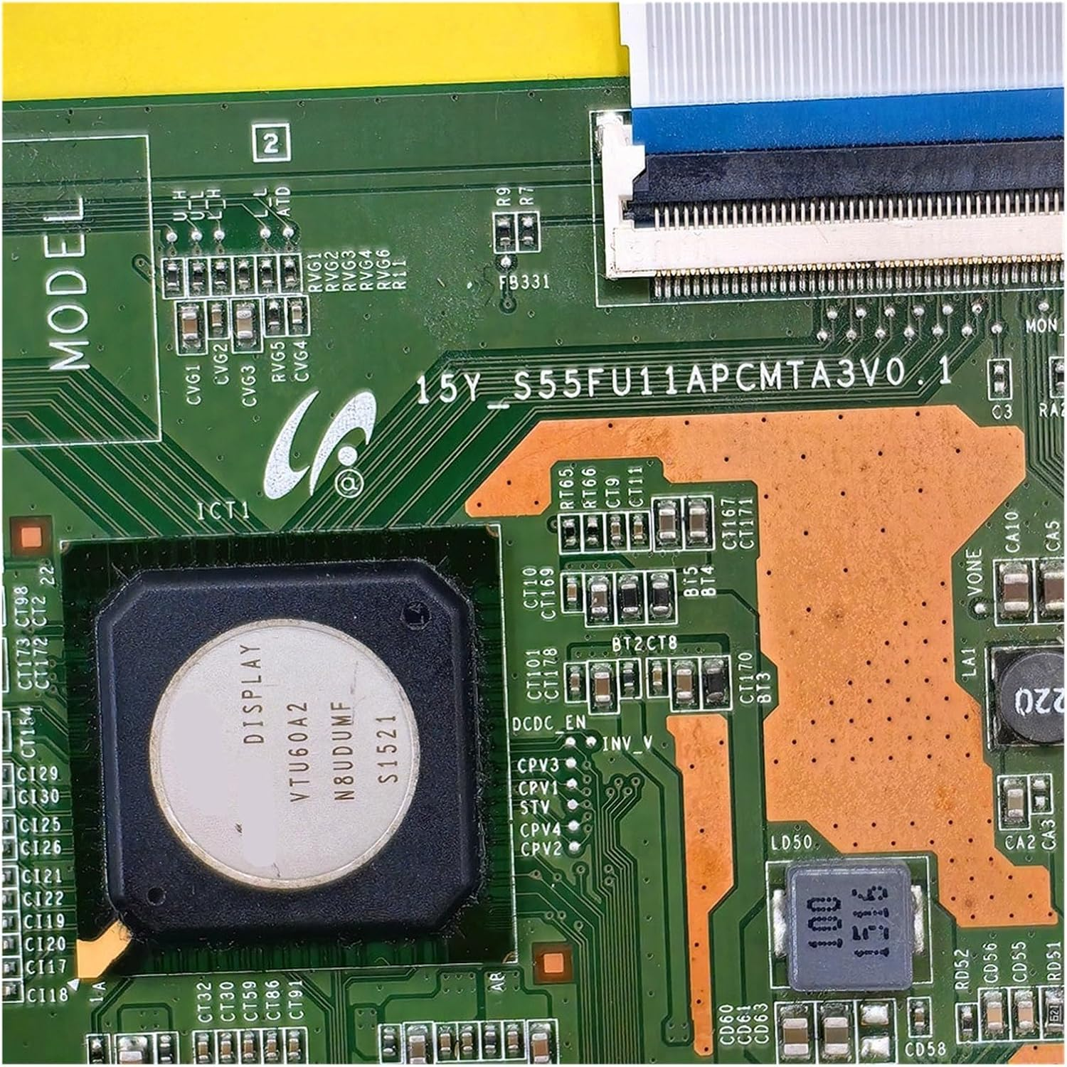 15Y-S55FU11APCMTA3V0.1 T-CON Logic Board Lj94-33856C，Compatible for Sony 55Inch TV KD-55X8000C KD-55X8005C Replacement Accessories image number 4