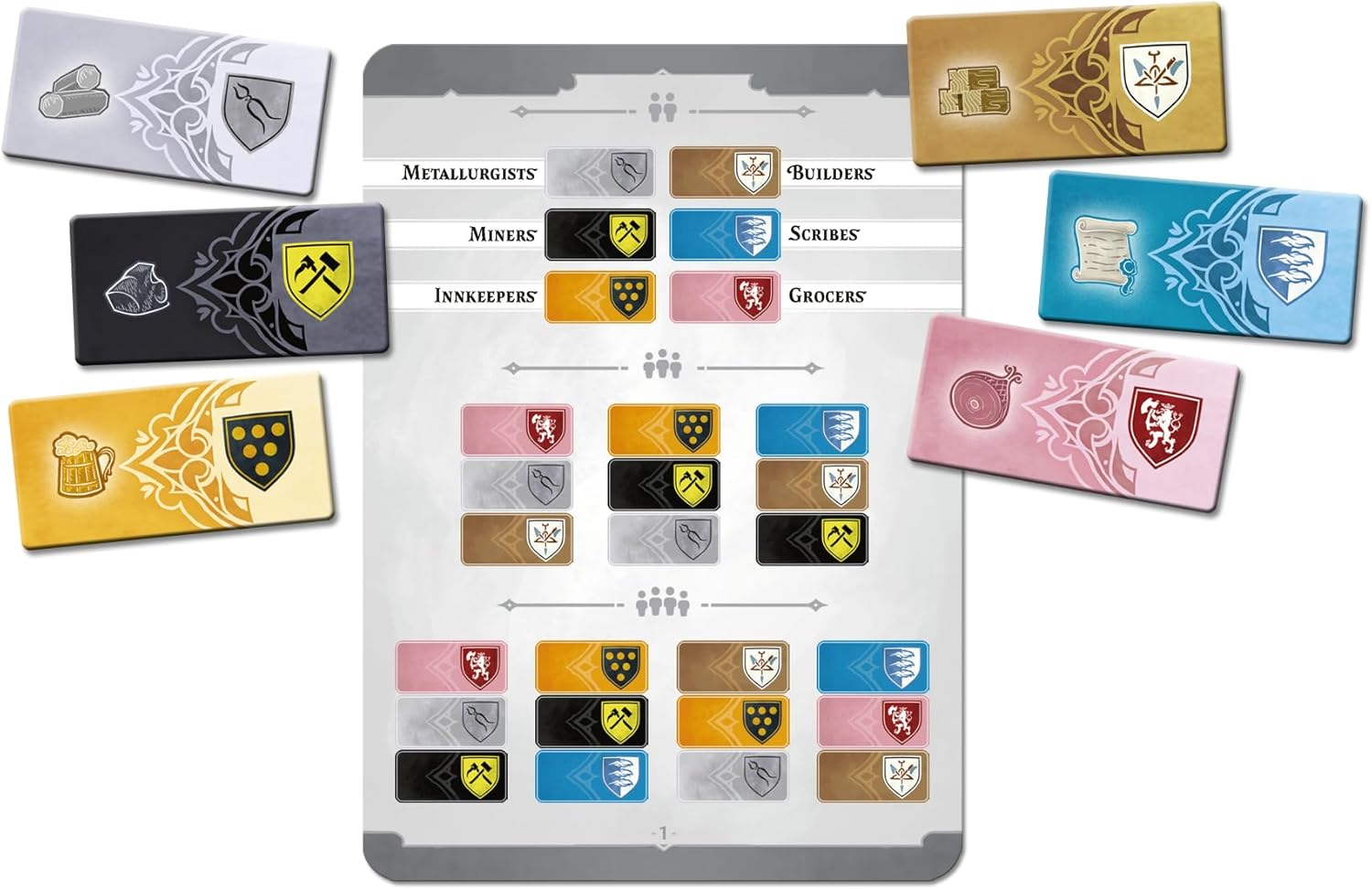 Czech Games Edition Kutna Hora - the City of Silver Board Game for 4 Players, Ages 13+ image number 4