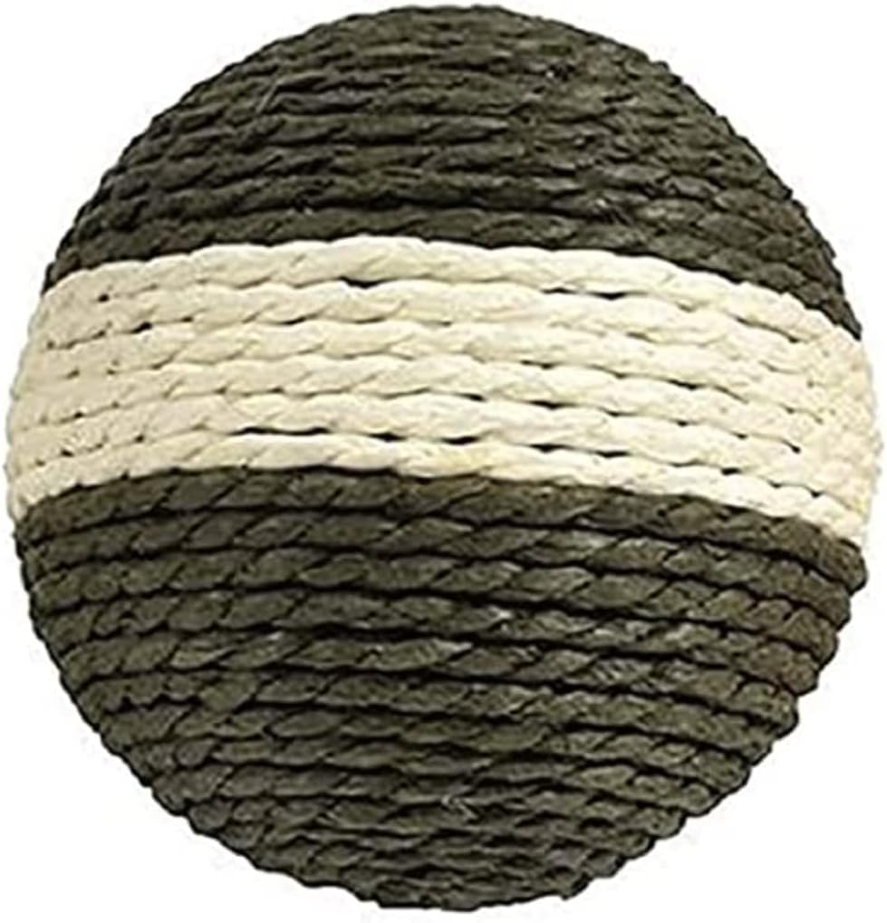 Bobby Boule - Cat Scratching Ball, Cat Toy in Recycled Rope, Green, 10 CM