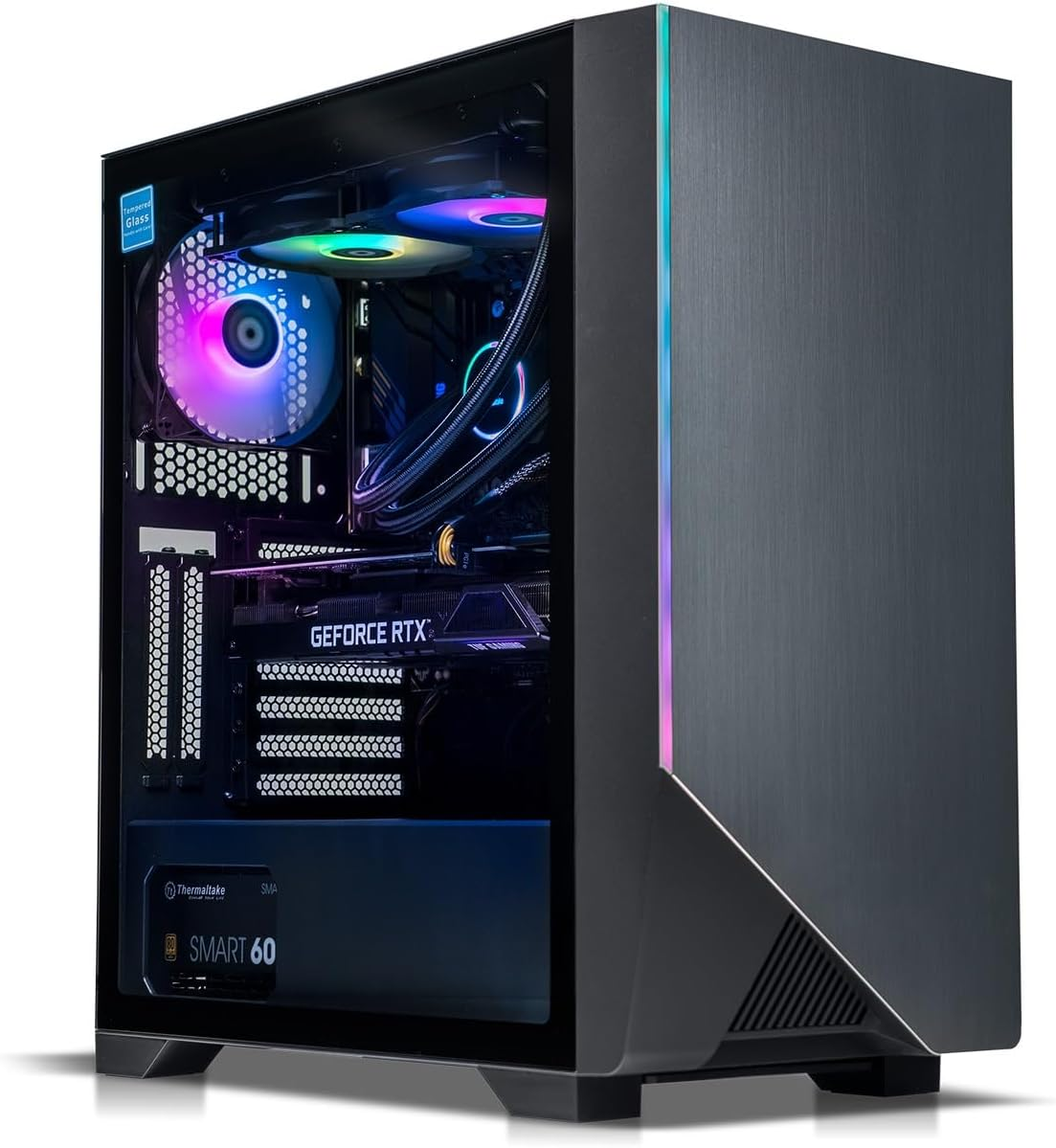 Thermaltake Computer System Rapture PRO V5 &ndash; AMD 7500F/ 4070 Super/ B650 Wifi/ 32G RGB D5/ Customizable LCD RGB AIO/ V350 Black, CA-4T2-00D1WA-02