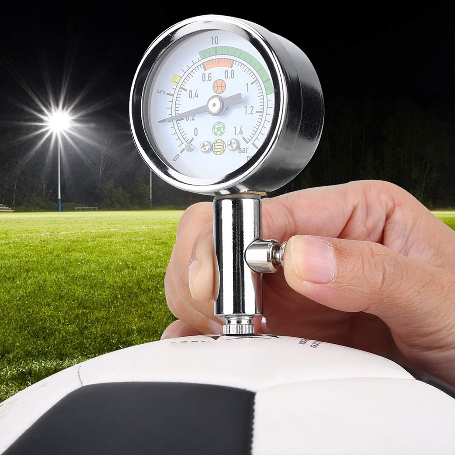 Air Pressure Gauge, Multipurpose, Anti-Rust, Accurate, Lightweight, for Basketball, Volleyball, Football image number 2