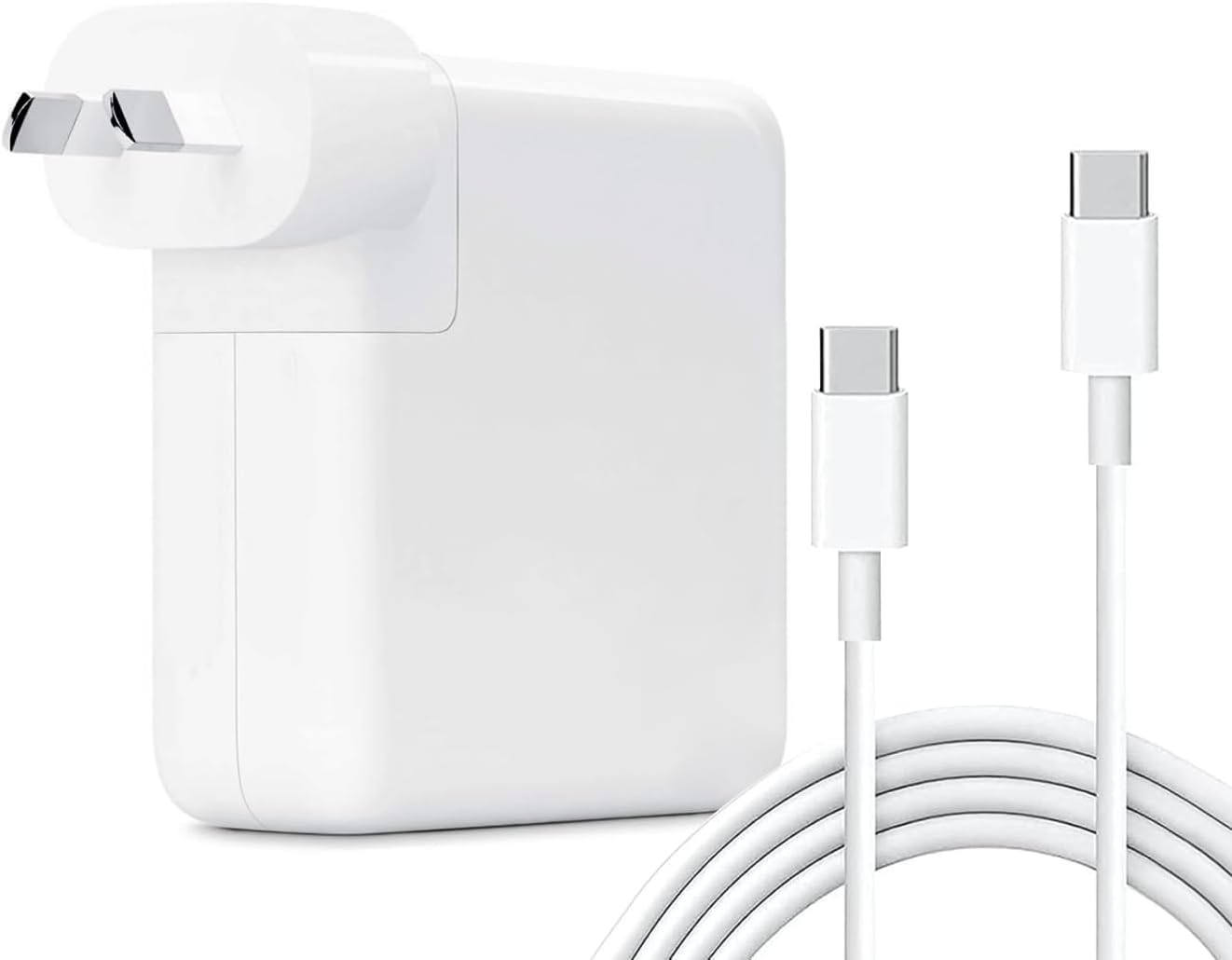 100W Macbook Pro Charger,Usb C Fast Charger Power Adapter Compatible with Macbook Air 13 Inch,Macbook Pro 16, 15, 14, 13 Inch, Ipad Pro 2023/2022/ 2021/2020/ 2019/2018...USB C to C Cable Power Adapter image number 3
