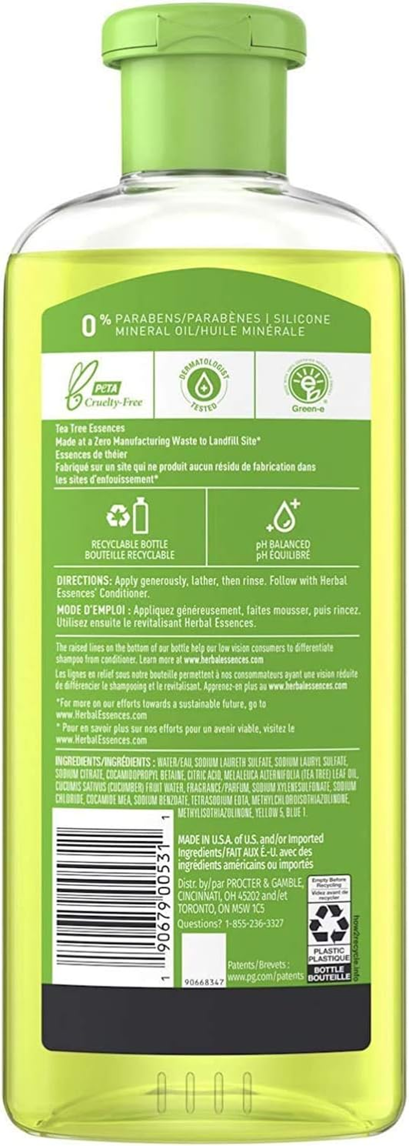 Herbal Essences Tea-Lightfully Clean Refreshing Shampoo 10.1 FL OZ (Pack of 6) - Packaging May Vary image number 1