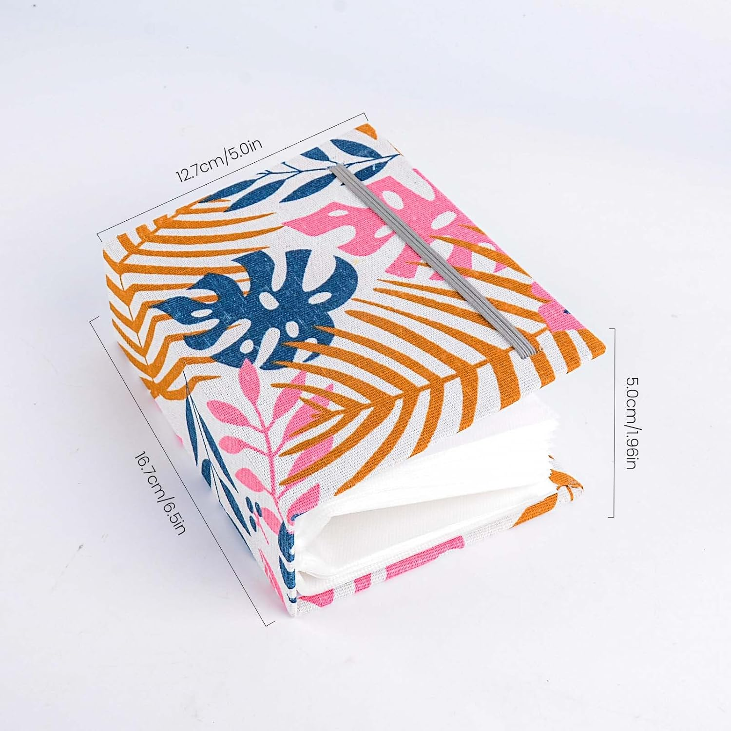 4X6 200 Pocket Photo Album with Soft Linen Cover,Family Memory Book for Home,Wedding, Anniversary, Baby, Vacation(200 Photos,Plantain Leaves) image number 3