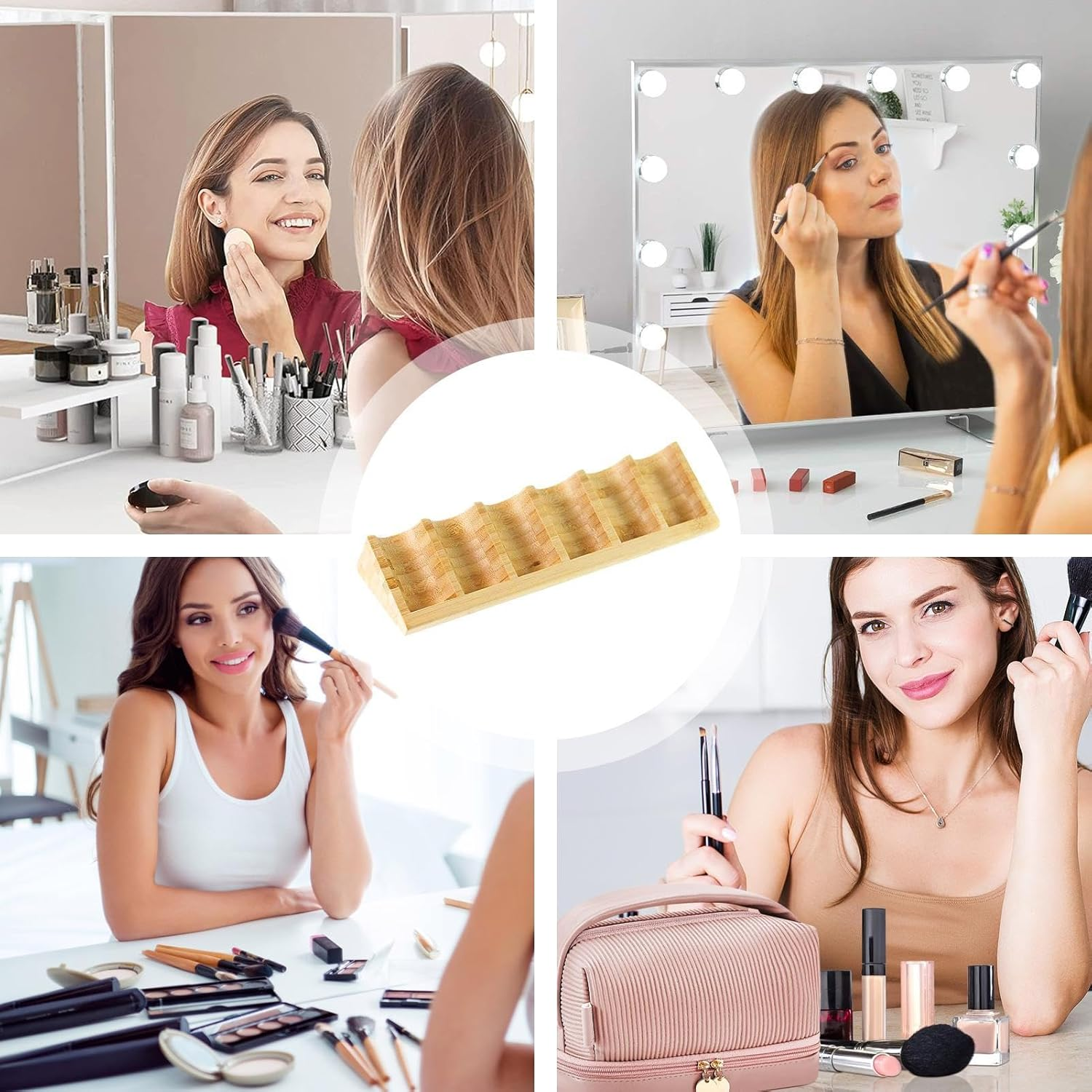 6 Slots Fragrance Organizer, Fragrance Oil Display Rack, Oil Bottles Tabletop Holder, Aromatherapy Bottle Display, Perfume Bottle Organizer, Tabletop Oil Display Stand, Oil Rack for Countertop image number 5