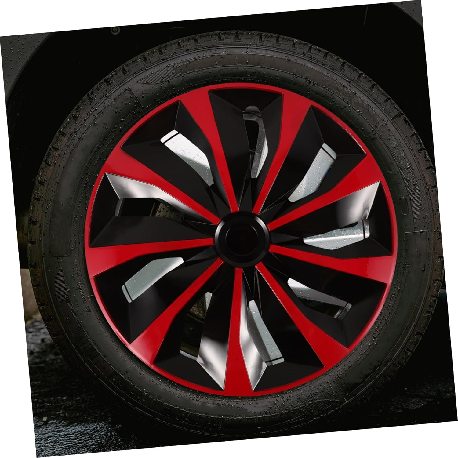 GETAJGHSD Universal 14-Inch Car Hubcaps Replacement Wheel Hub Covers Steel Alloy Hub Caps for Automotive Vehicles image number 3