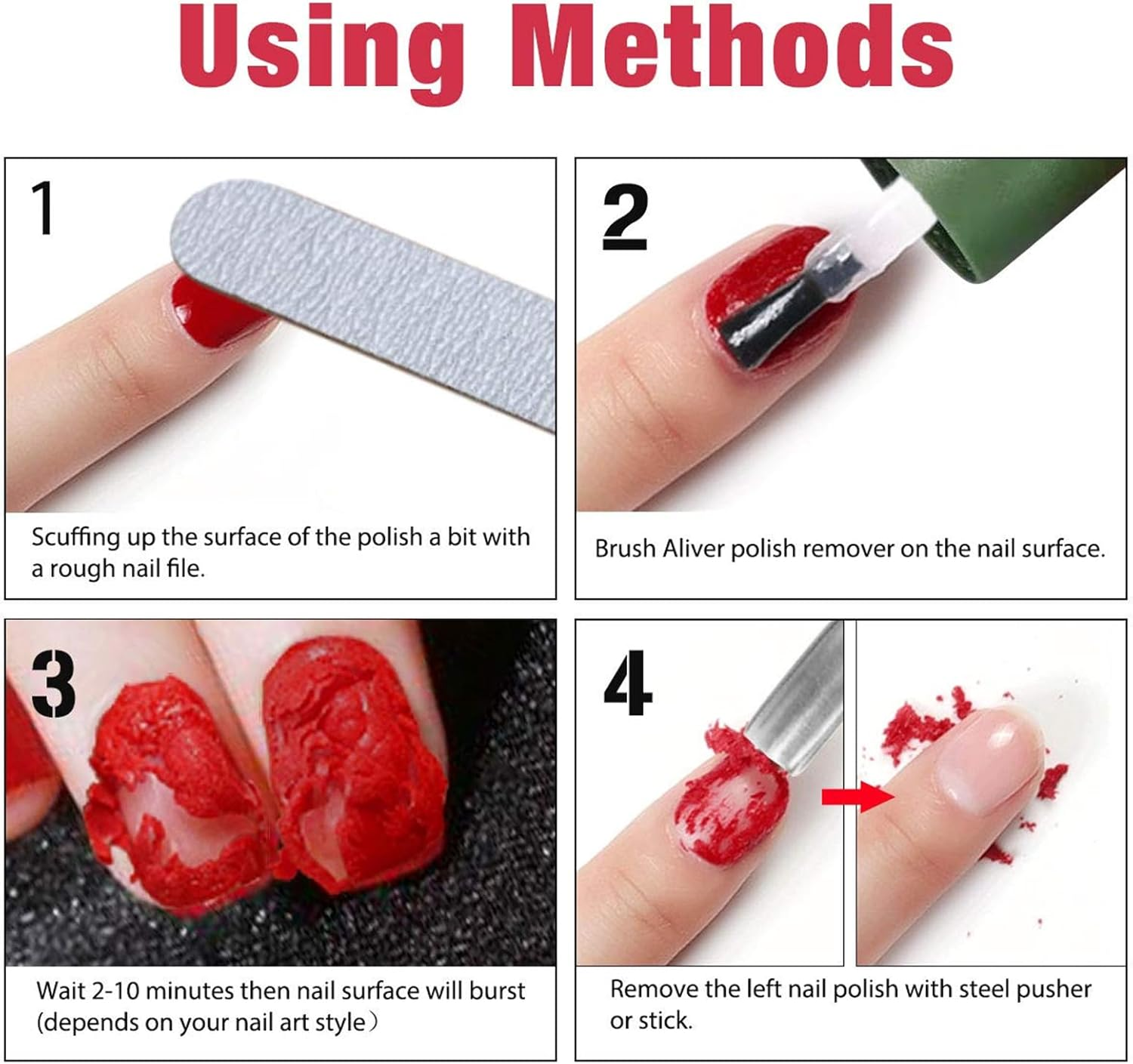 Remove All Polish Effortlessly，Nail Polish Remover & Gel Nail Polish Remover Work on Regular/Gel Shades. Gentle Gel Polish Remover with Nourishing Oils&mdash;Fast, Safe, No Damage!