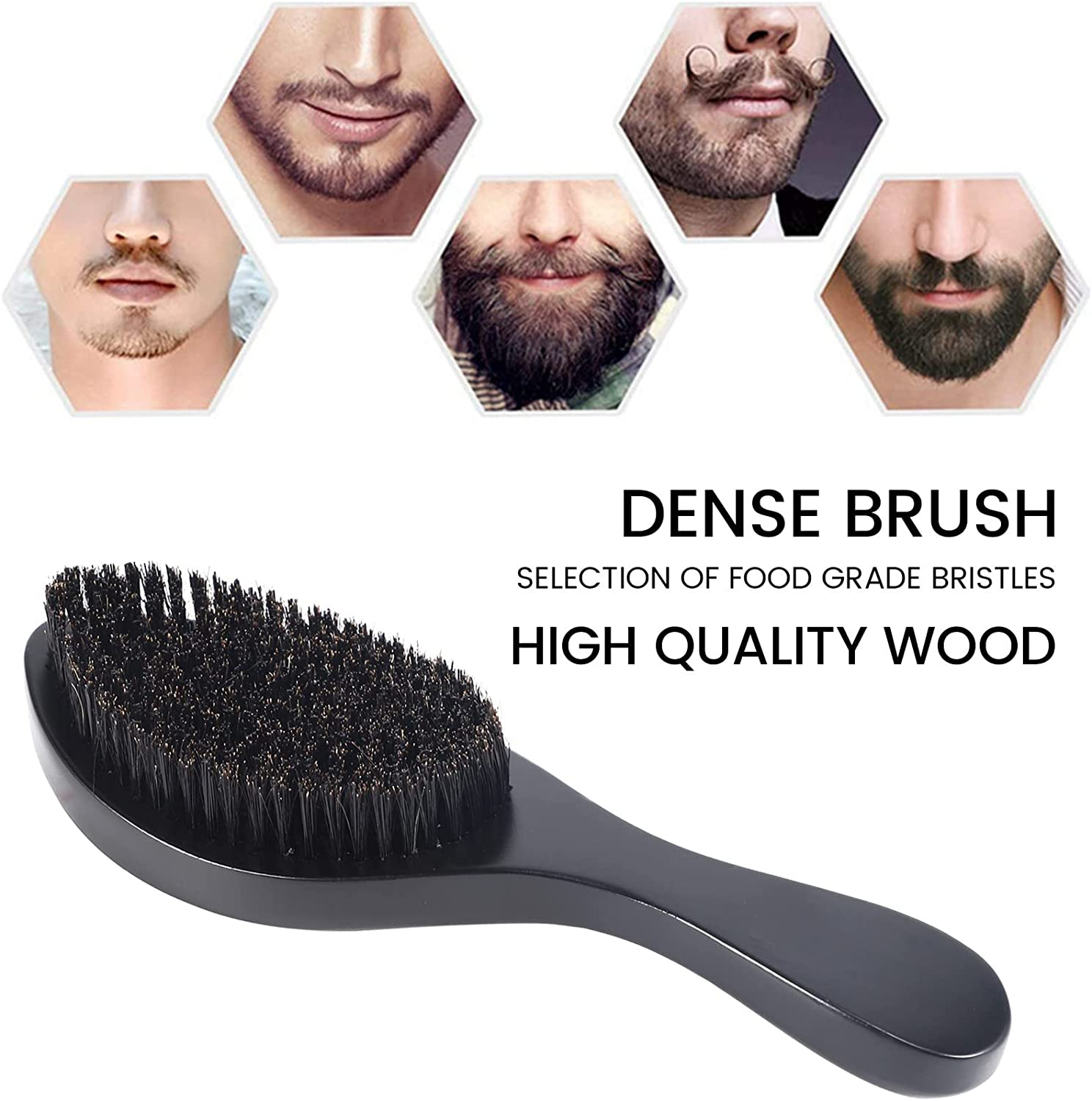 Gyorwst Magic Wave Brush Curved Wave Brush Soft and Wild Boar image number 1