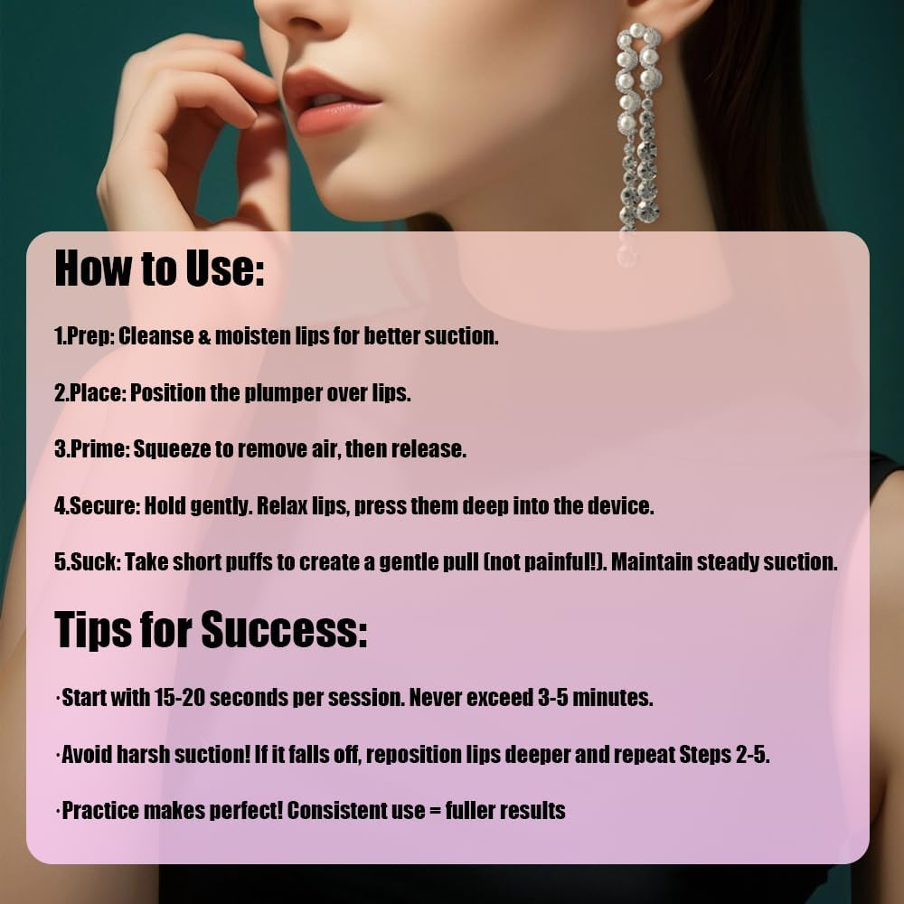 Mayfancy Silicone Lip Plumper for Women,Reusable Instant Lip Enhancer Tool, Rapid Volume & Sexy Natural Plump for Pre-Makeup, Parties & Date Nights, Kissable Lip Care Accessory with Pain-Free Suction image number 3