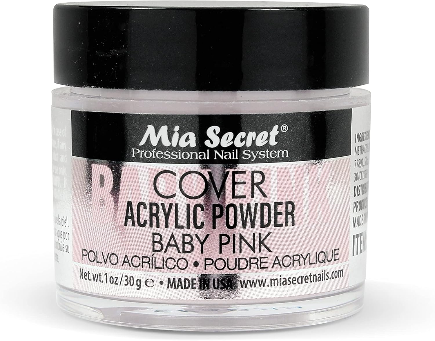 Mia Secret Acrylic Powder Cover Baby Pink 1 Oz. image number 1