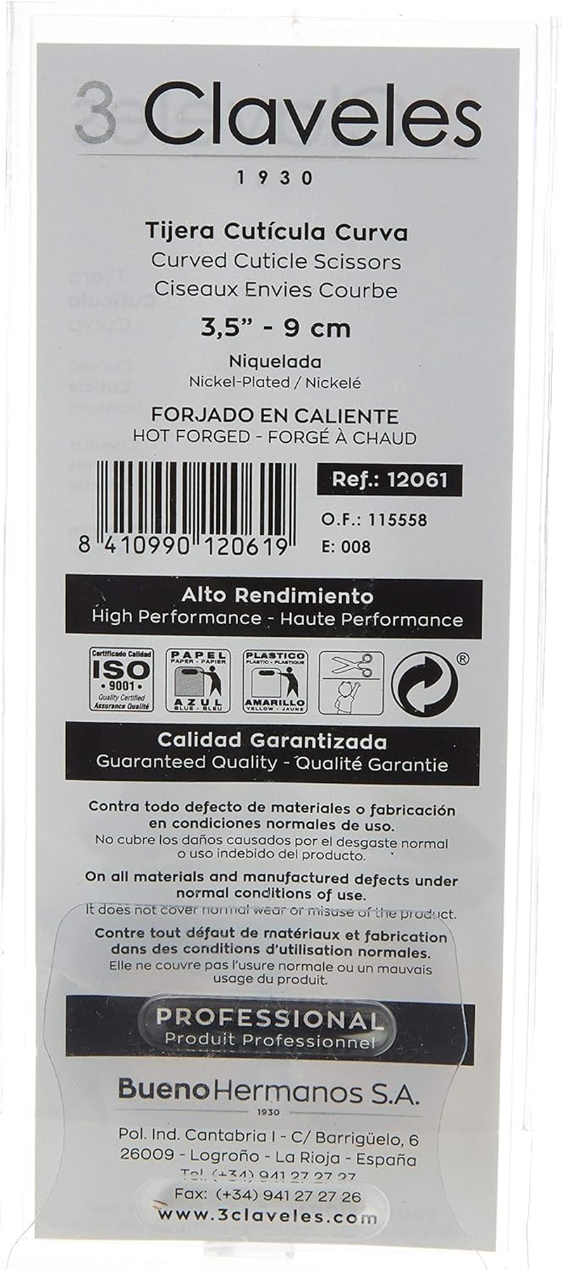 3 Claveles Scissors, 100 G image number 3