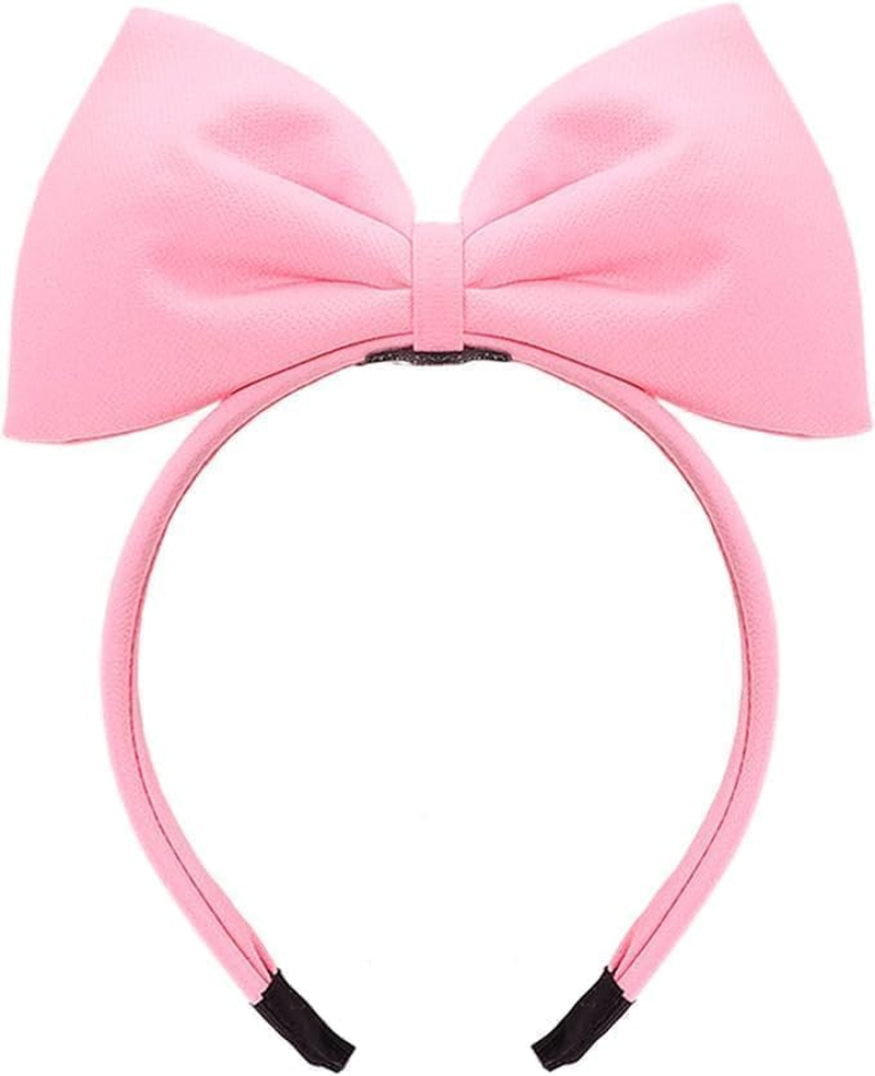 1Pc Sweet Pink Halloween Bow Headband Bowknot Hair Hoops Bands Headpiece Hairband for Women and Grils,Women Christmas Birthday Party Decorations Accessories Easy to Wear,Headbands Hair Accessories image number 4