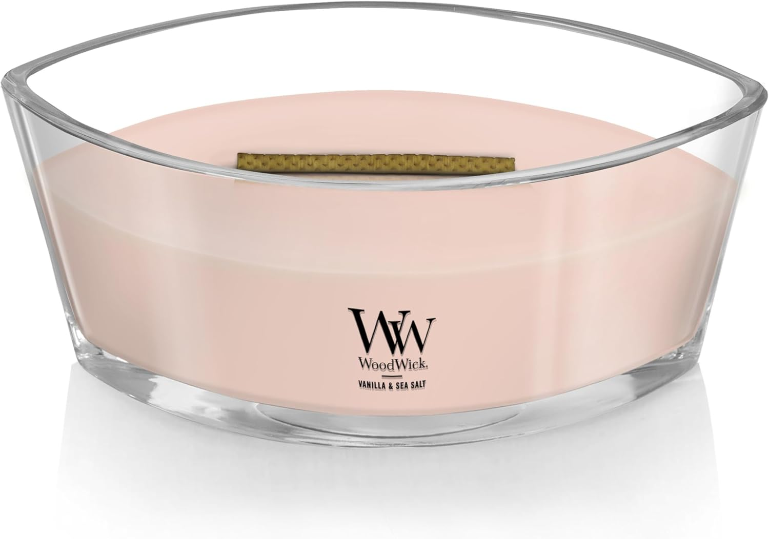 Woodwick Vanilla and Sea Salt Jar Candle, Ellipse image number 5