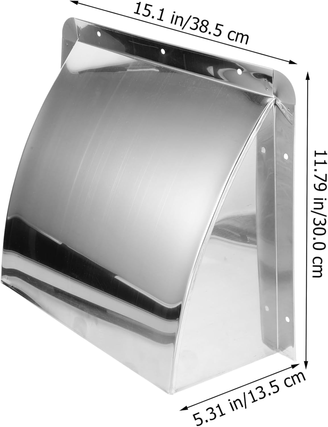 Angoily Stainless Steel Exhaust Hood Vent Exhaust Outlet for Outdoor Kitchen Range Hood Ventilation image number 1