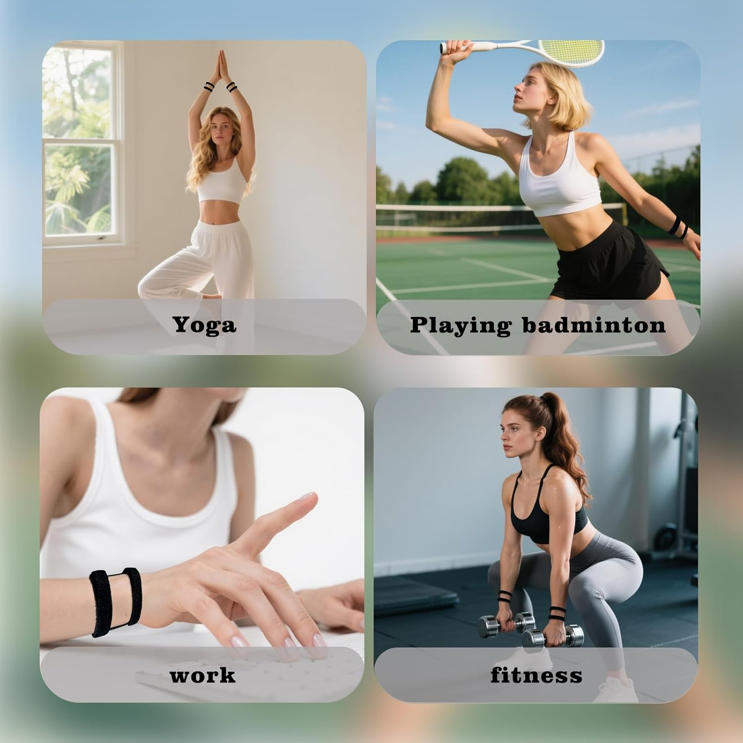 3 Pcs Black Wrist Brace Set - Adjustable Support Strap with Secure Fit, Hand & Wrist Stabilizer for Daily Activities, Versatile Band for Sports, Work, Gym & TFCC Support image number 3