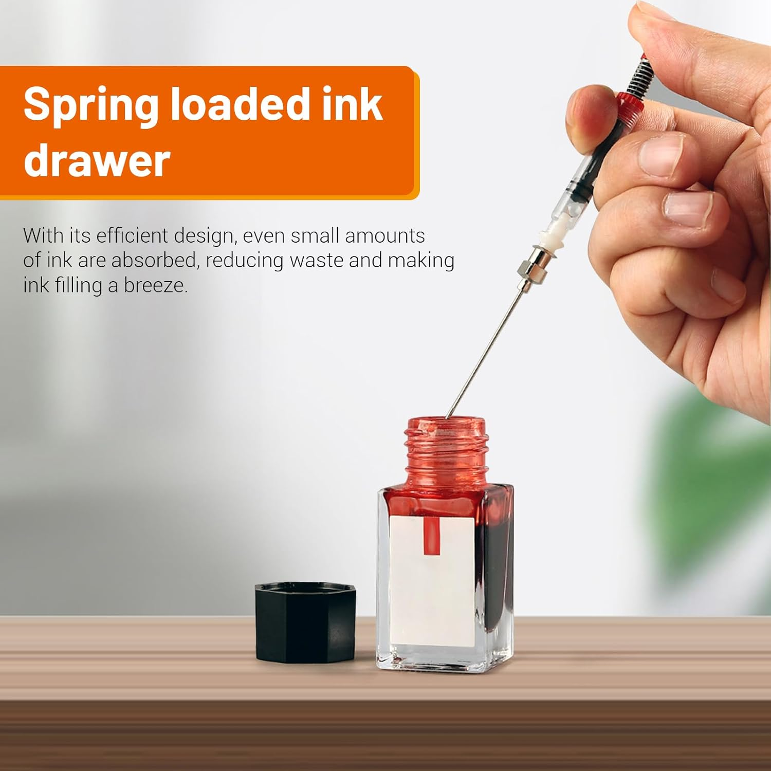 ASTIMESA 10 Pcs Fountain Pen Ink Syringe, Removable Blunt Syringe Fountain Pen, Elastic Spring Ink Filling Syringe Tool, Refill and Convert Pen Ink Converter Cartridges image number 2