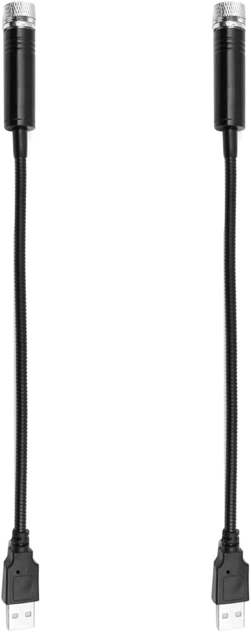 Set of 2 NUZAMAS Violet Blue Star Projector Night Light USB Car Roof Lights, Romantic Interior Car Lights Plug and Party Play AUTO Vehicle Truck RV Boat Caravans Lights Kit TV Home Decoratio image number 4