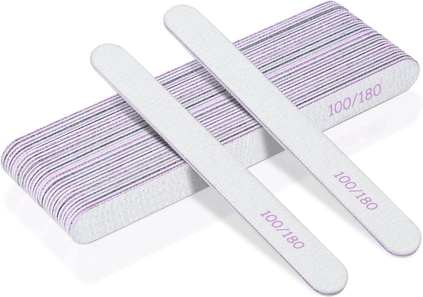 URAQT Premium Crystal Glass Nail File Set, 3 Piece Professional Nail Care Set, Double Sided Emery Board, Manicure Pedicure Tools, Nail Strengthener, Buffer