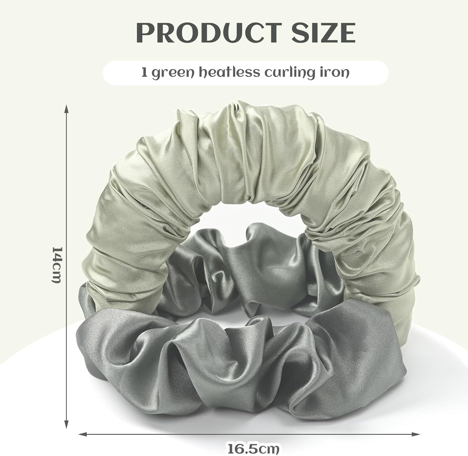 TELAIN 1 Piece Heat Free Curl Hair Scrunchie for Women - Soft Curls Overnight without Heat, Ideal for Long Hair image number 2