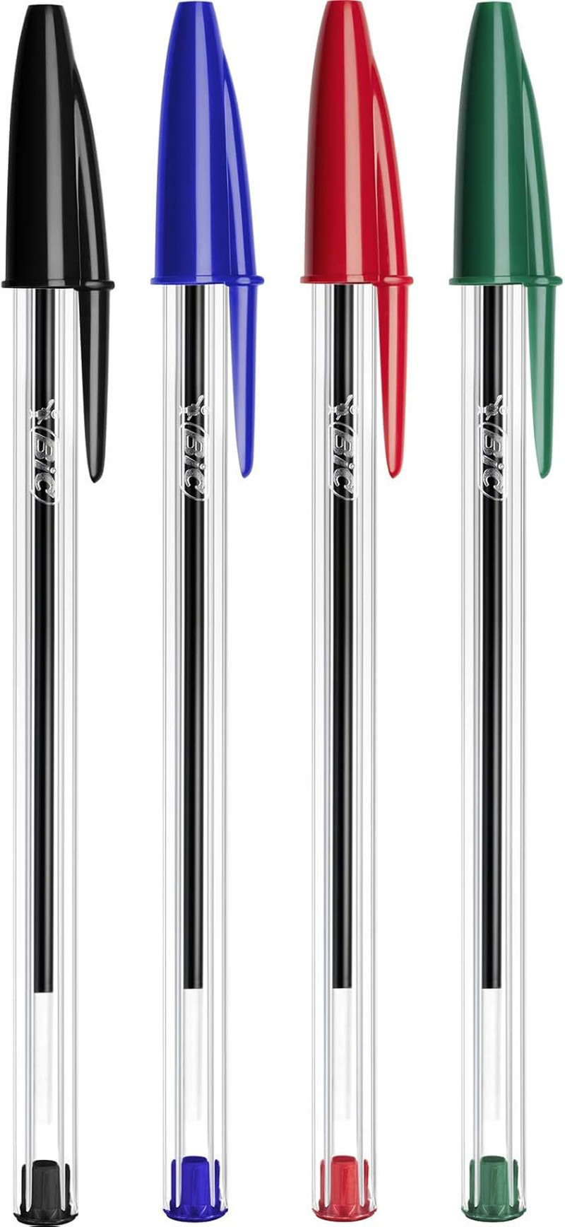 BIC Cristal Original Ballpoint Pens, Every-Day Biro Pen, Fine Point (1.0Mm), Ideal for School, Black Ink, 100 Count (Pack of 1) image number 2
