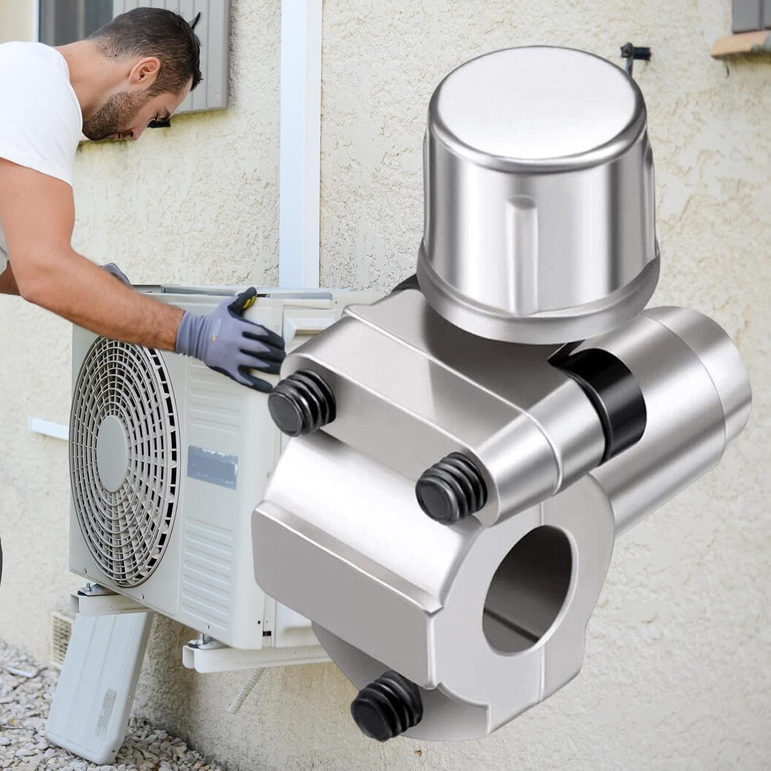 Bullet Piercing Valve for Refrigerator - Refrigerator Tap Valve Set,Accessories Kit for Home Kitchen Plumbing Project Ice Maker Fridge HVAC Air Conditioners image number 1