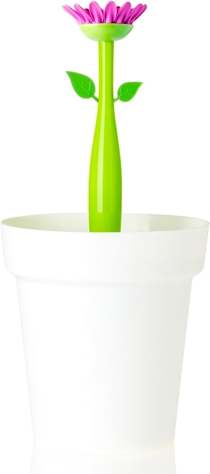 Vigar Flower Power Bathroom Bin, 3 Litre Capacity, White image number 1