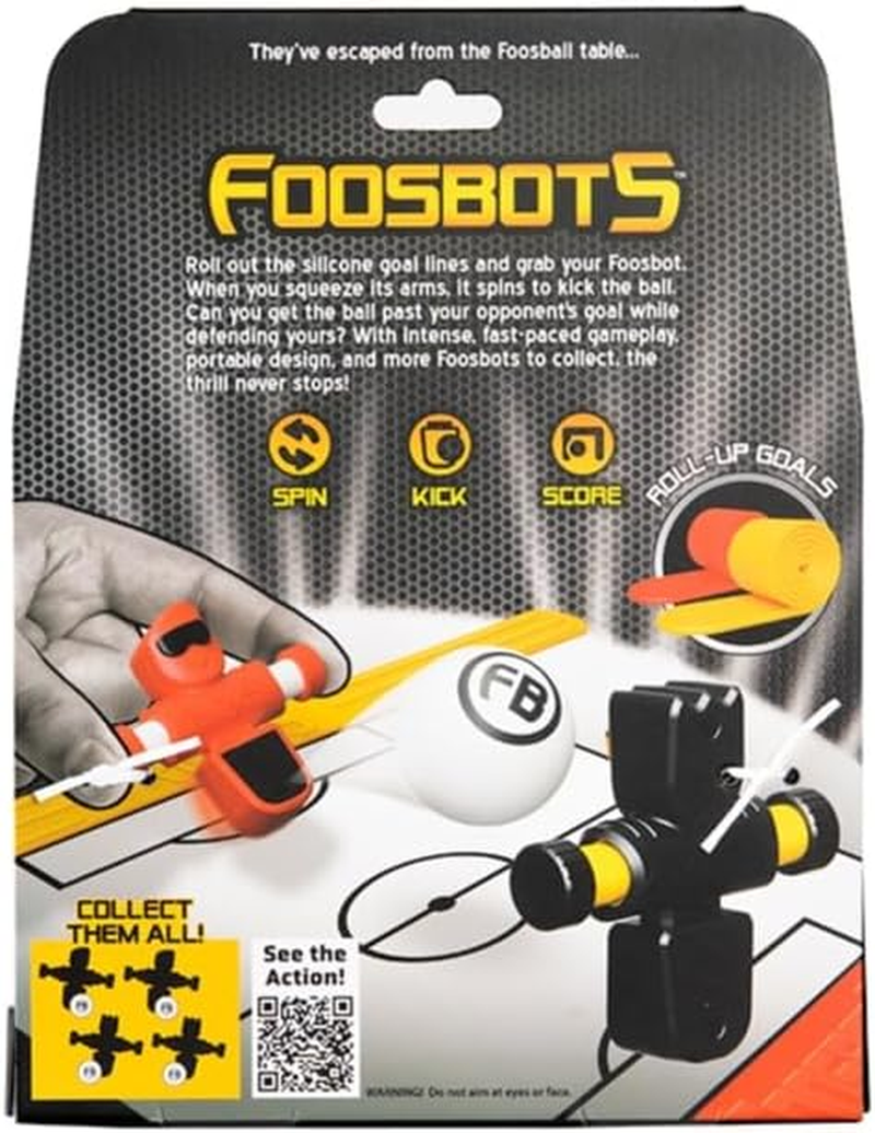 Tomy Fat Brain Toys Foosbots Pack of 2 - the Football-Themed, Fast-Paced Table Game for 2 Players for Children from 6 Years - Fun Football Gift - Ideal for Football Fans and Families image number 1