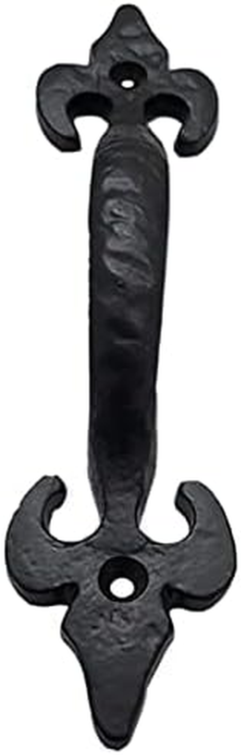 Adonai Hardware Nethaniah Antique Cast Iron Cabinet Pull Handles (6.1" X 2 Pack, Matte Black) for Vintage Wooden Barn Doors, Gates, Closets, Furniture, Drawers, Cupboards, Wardrobes and Sheds image number 3