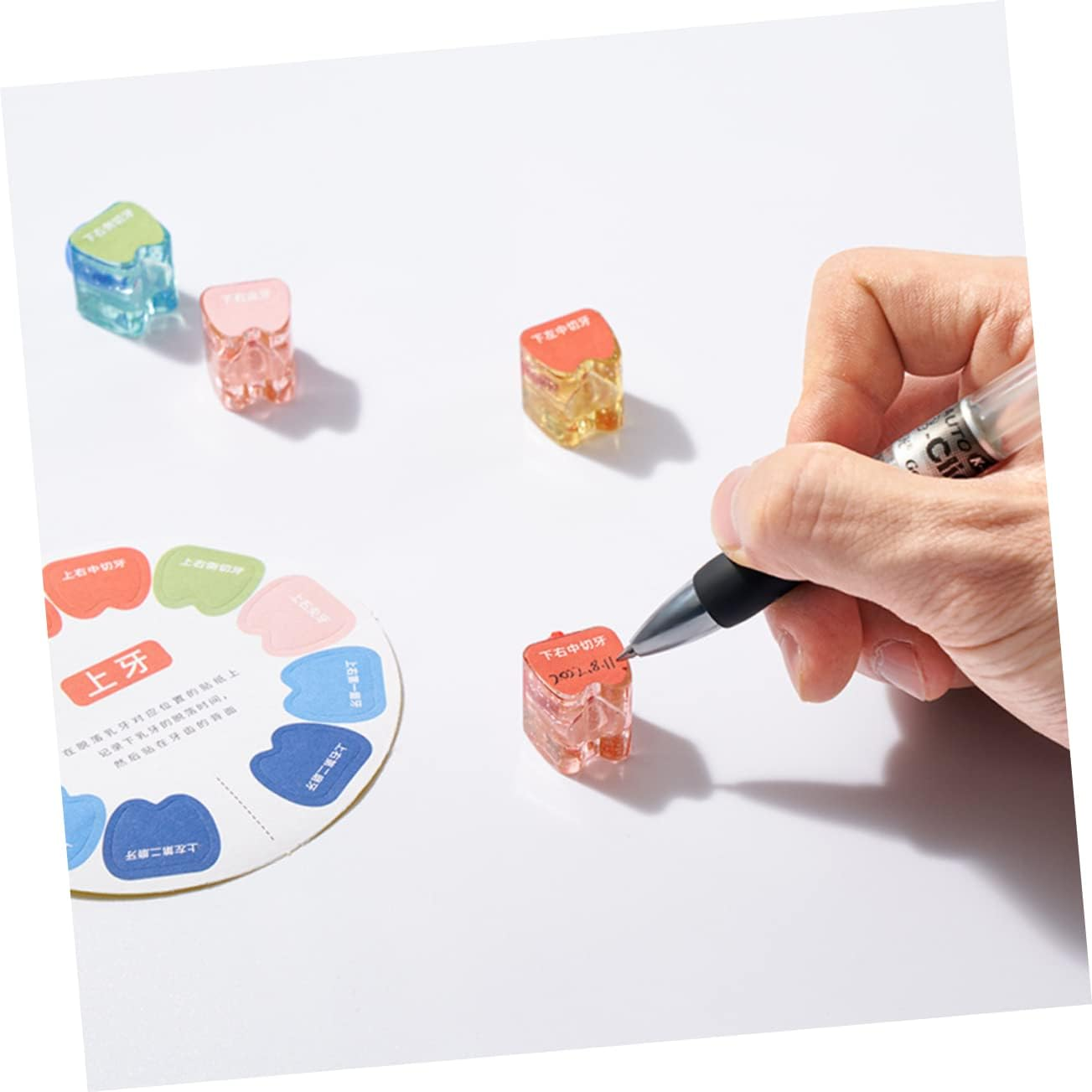 Baby Tooth Collection Box and Keepsake Case for Kids Crystal Material Photo Frame Deciduous Teeth Holder Suitable for And