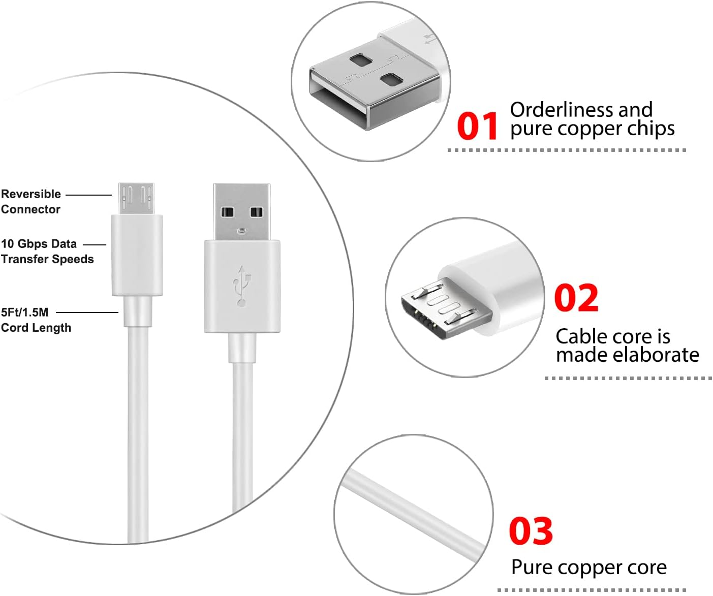Leapfrog Leapstart 3D Charger Cable Compatible with Leappad Ultimate, Academy Kids, Leapstart Go, Rockit Rwist, Adventures Globe image number 4