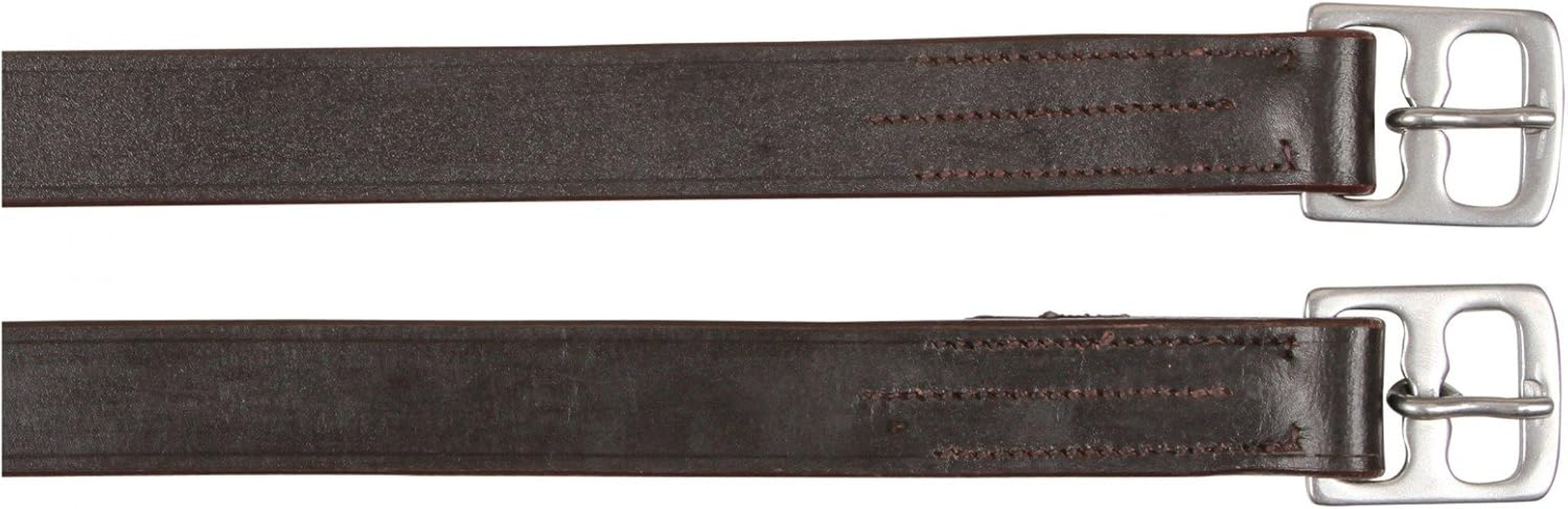 Kerbl Covalliero Stirrup Straps Leather Black for Adults image number 2