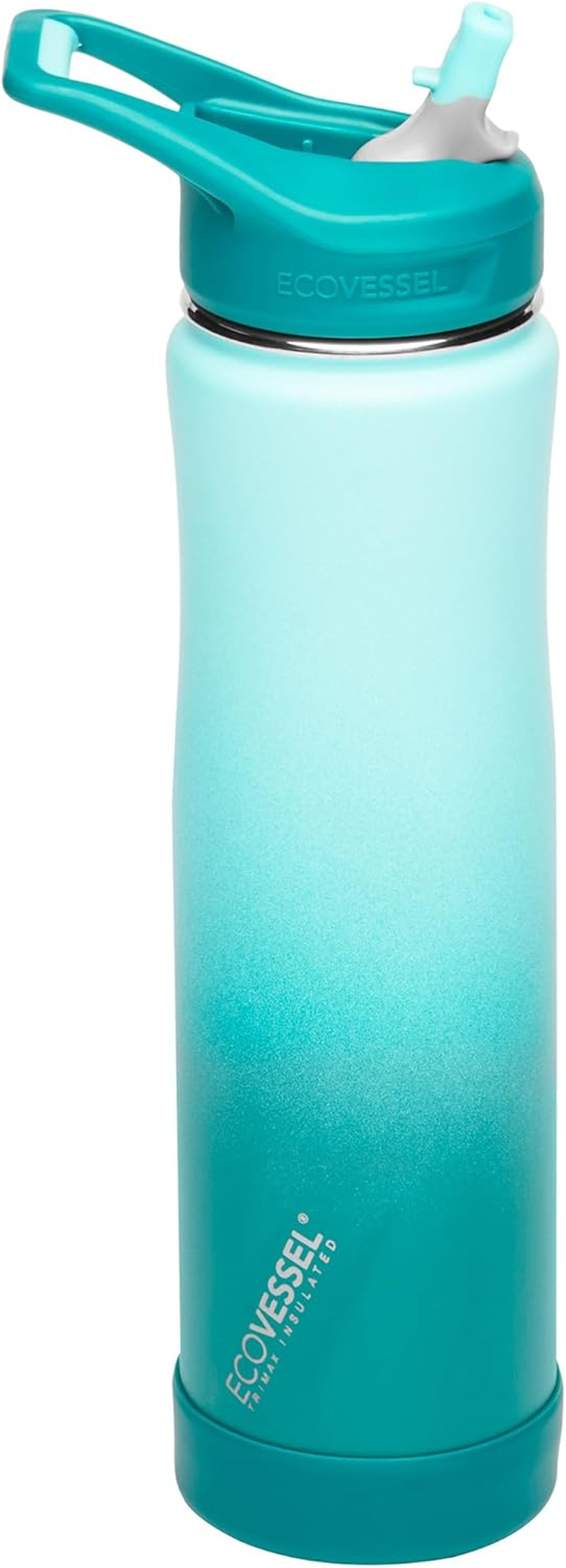 Ecovessel Summit Trimax Triple Insulated Stainless Steel Water Bottle with Flip Straw - 24 Ounces
